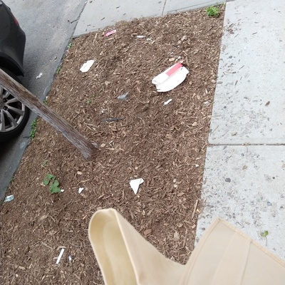 Trash near 30-11 14th Street, New York City