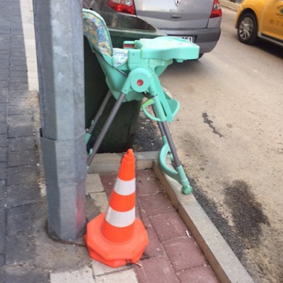 Trash near Çelebi Mehmet Lisesi, İpekçilik Caddesi, Karaağaç Mahallesi, Yıldırım, Bursa, Marmara Region, 16230, Turkey