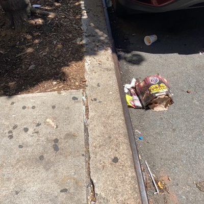 Trash near 446 East 117th Street, New York