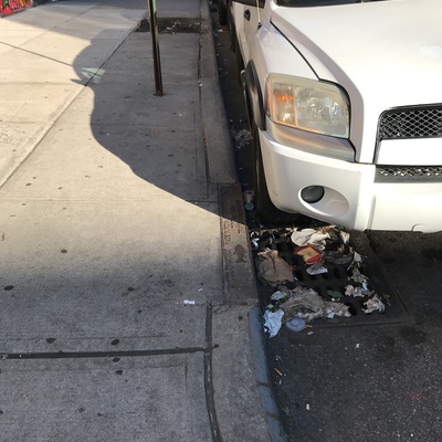 Trash near 2156 3rd Avenue, New York City