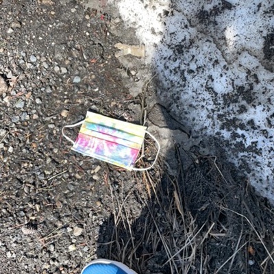 Trash near Downtown, Mammoth Lakes, Mono County, California, United States