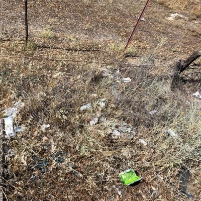 Trash near 21838, Flores Avenue, Tehama County, California, 96080, United States