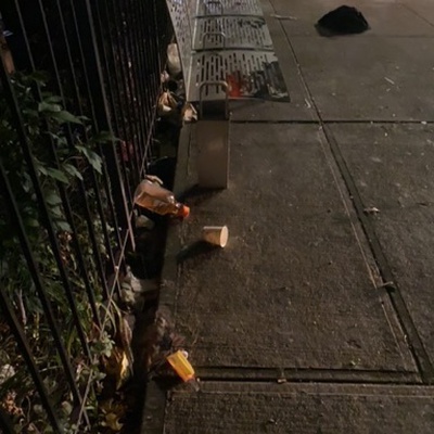 Trash near Sammy's Bodega, East 118th Street, East Harlem, Manhattan Community Board 11, Manhattan, New York County, New York, 10035, United States of America