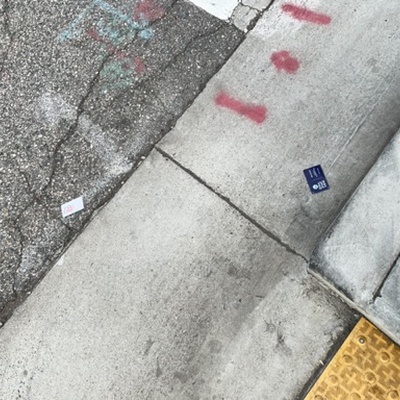 Trash near Deano's Motel, Sepulveda Boulevard, Culver City, Los Angeles County, California, 90066-3941, United States