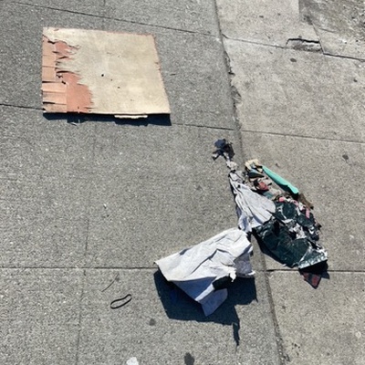 Trash near 8000 Beverly Boulevard, Los Angeles