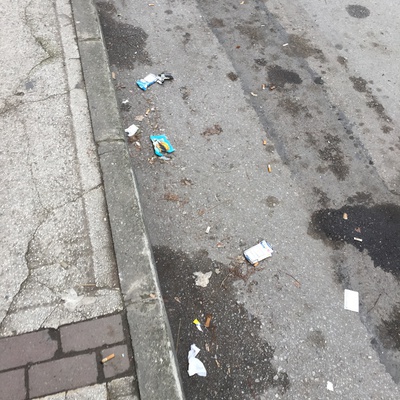 Trash near Eşrefliler Caddesi, Karaağaç Mahallesi, Yıldırım, Bursa, Marmara Region, 16010, Turkey-js6a