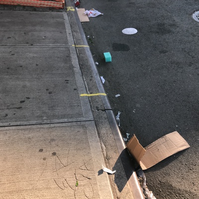 Trash near 2156 3rd Avenue, New York City