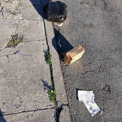 Trash near 28-013 14th Street, New York City