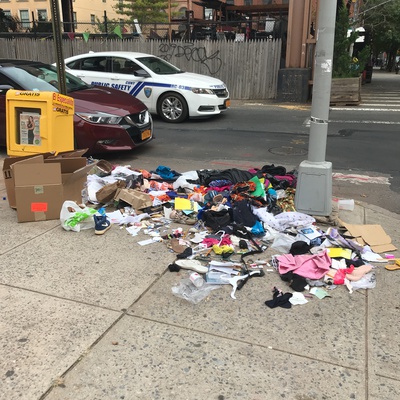 Trash near 66 East 117th Street, New York