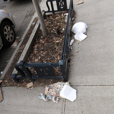 Trash near 22-22 29th Street, New York City