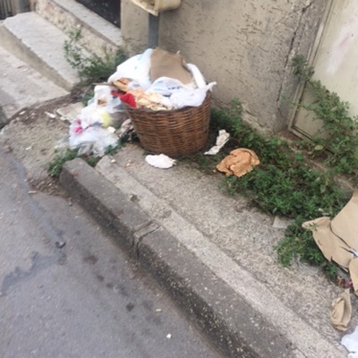 Trash near Karaağaç Caddesi, Karaağaç Mahallesi, Yıldırım, Bursa, Marmara Region, 16010, Turkey