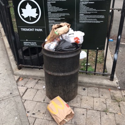 Trash near 1932 Arthur Avenue, New York