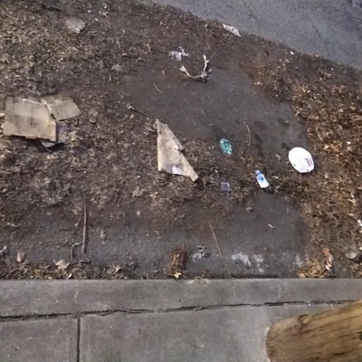 Trash near 11-47 30th Road, New York City