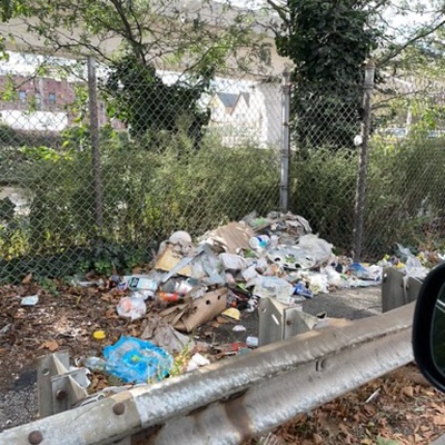 Trash near 103-11 Van Wyck Expressway East, New York