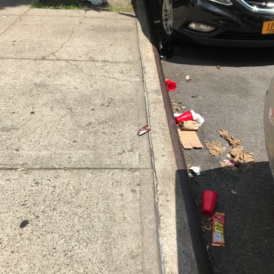 Trash near 328 East 117th Street, New York