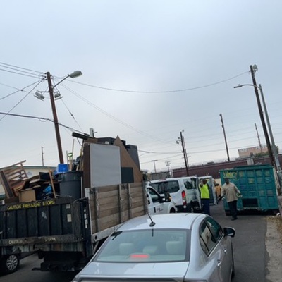 Trash near Holmes Elementary School, Bandera Street, Pueblo Del Rio Public Housing, Central-Alameda, Los Angeles, California, 90058, United States