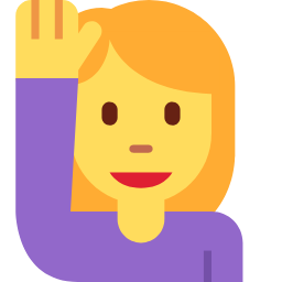 Person Raising Hand Emojibuff