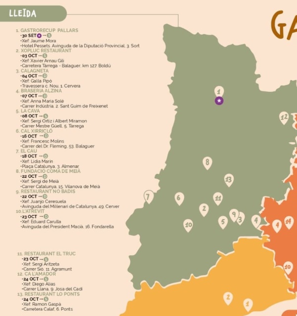 Cartell de 'Gastro Recup ' de Diferents pobles del 2025