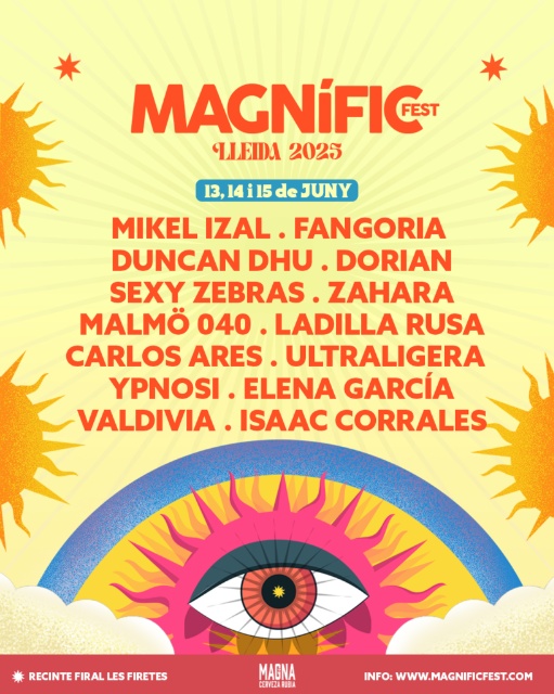 Cartell de 'MAGNÍFIC FEST' de Lleida del 2025