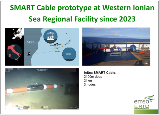 EMSO Cabled Observatories for Real-Time Data and Services: From Operational Marine Biology to Geohazards Monitoring