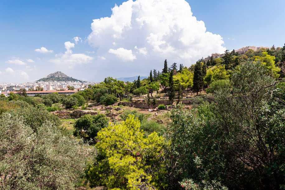 Archeological area in Athens