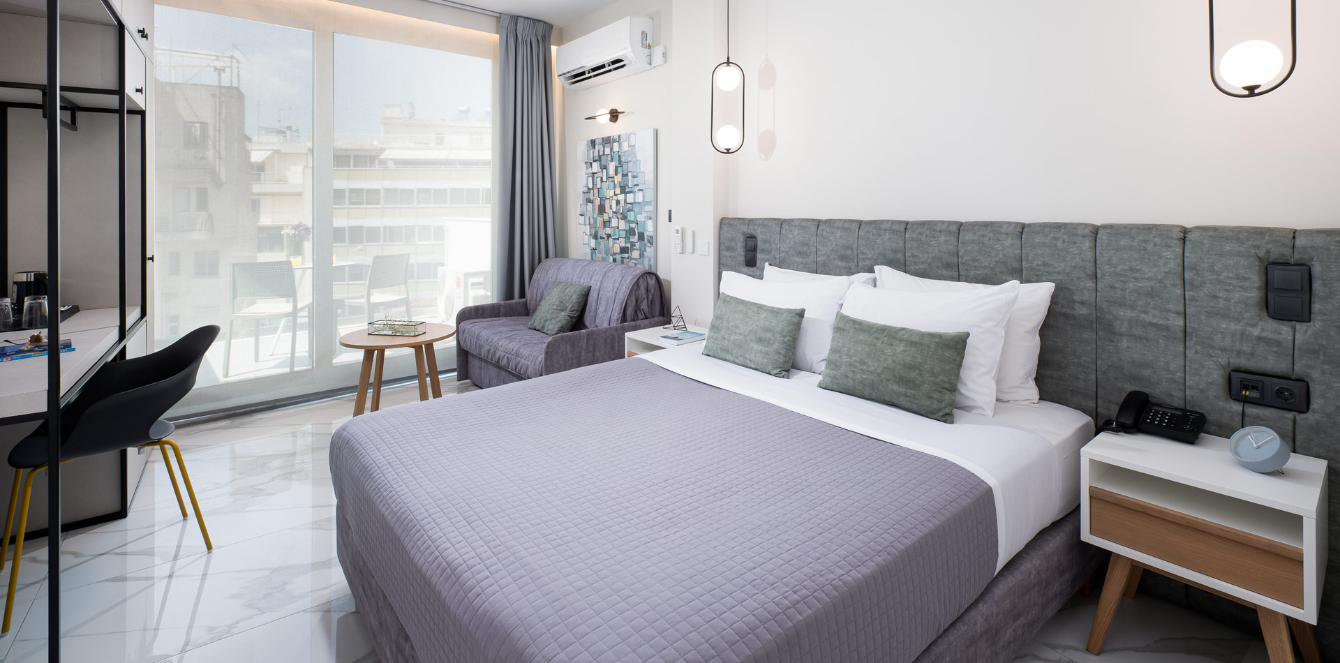 Enattica Suites, άνετο δωμάτιο με διπλό κρεβάτι