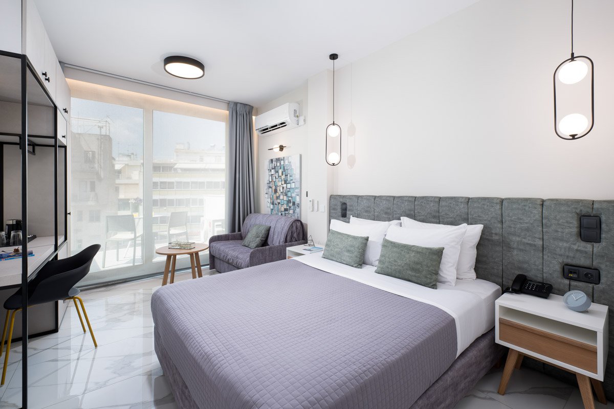 Enattica Suites, άνετο δωμάτιο με διπλό κρεβάτι