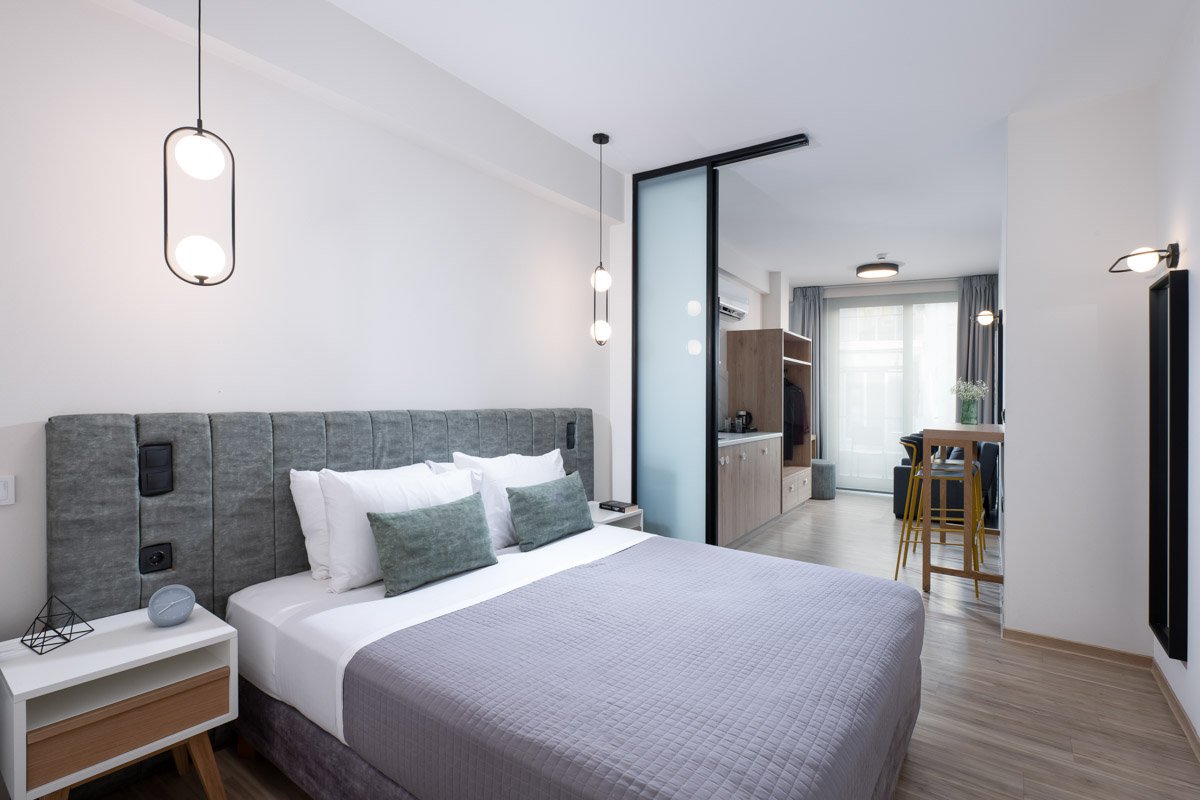 Enattica Suites, άνετο δωμάτιο με διπλό κρεβάτι