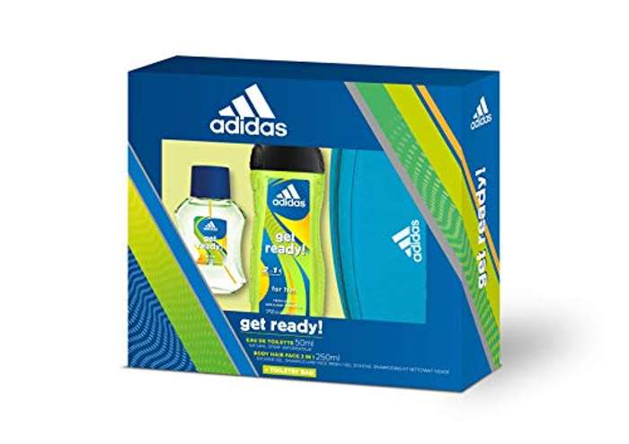 Adidas Get Ready! Set para Hombre, Contiene: Neceser Adidas + Get Ready! Eau de Toilette