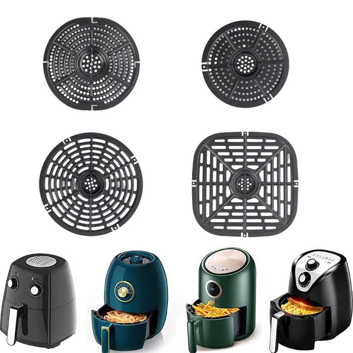 Paquete de 2 Fundas para Air Fryer Forros Redondos de Silicona para  Freidora de Aire 19