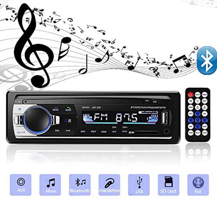 Andven Autoradio Bluetooth, 4×60W Manos Libres Radio Estéreo de