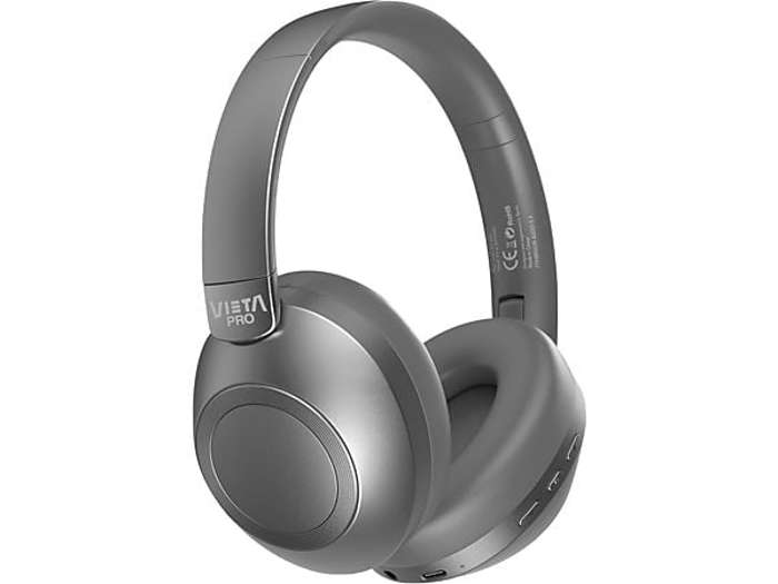 Auriculares inalámbricos  Vieta Pro Way 2, De diadema, Bluetooth 5.0,  Micrófono, Hasta 40 horas, Radio FM, Negro