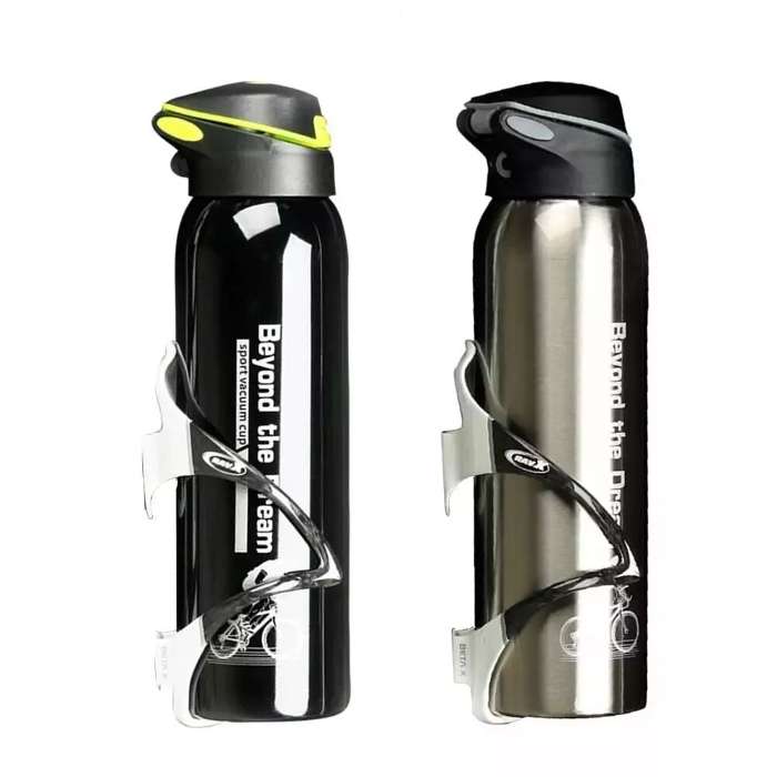 Termo para agua de aluminio 1 litro para senderismo Quechua azul - Decathlon