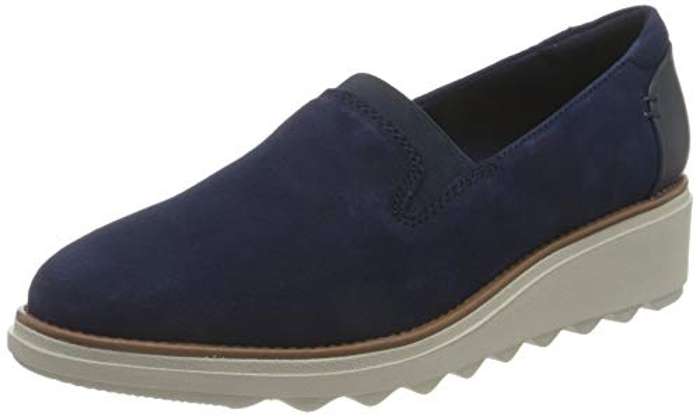 Clarks Sharon Dolly, Dark Blue Suede, 38 EU