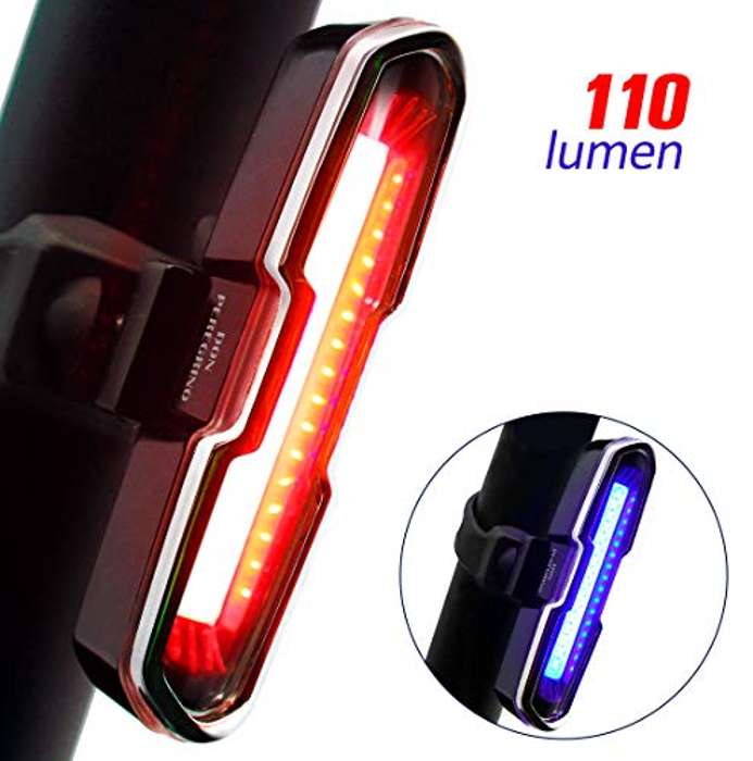 Bicicleta Luz trasera USB Recargable Impermeable Potente Super Bright Led  Casco Luz Ciclismo Luces de seguridad