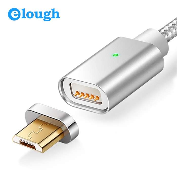 Anuncio Popa Camarada Elough E04 cargador magnético Cable USB para iPhone Micro USB tipo C  teléfono móvil Cable de