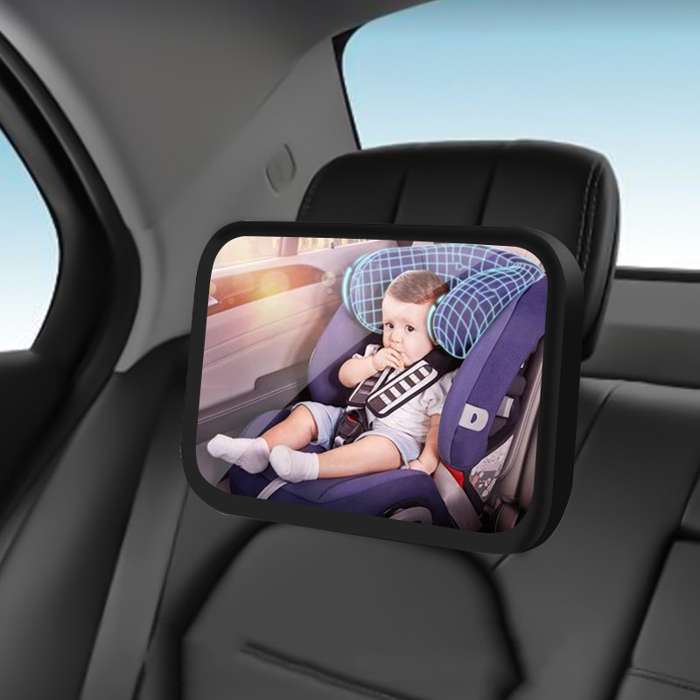 Espejo para Asiento Trasero de Coche de 2 Piezas, Espejo