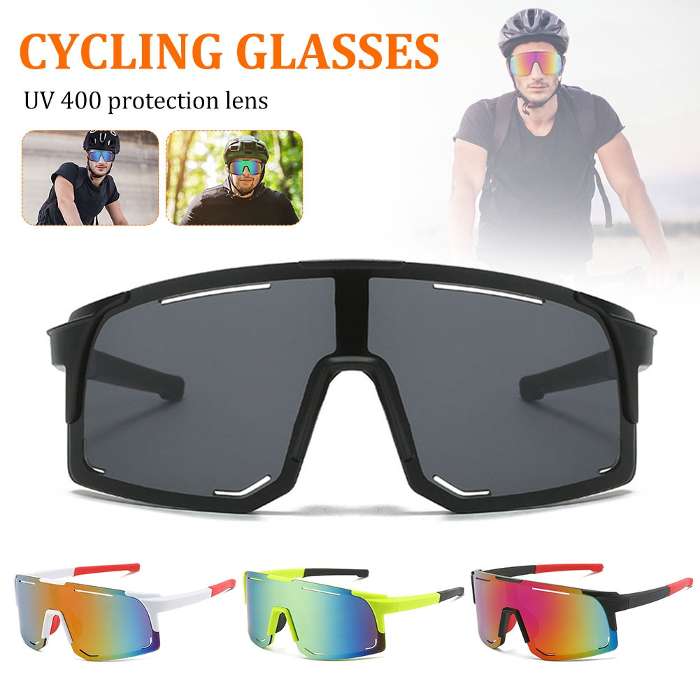 Gafas de sol deportivas con protección UV400 para hombre y mujer