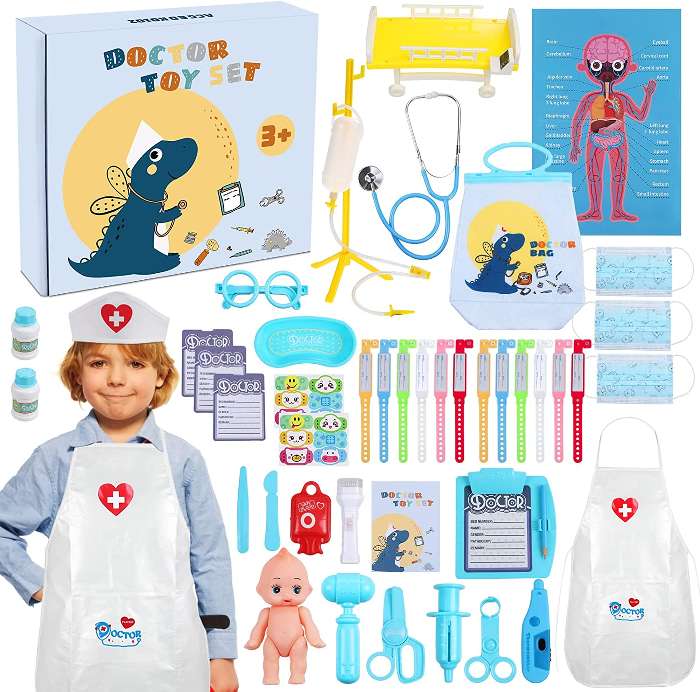 Set Médico Doctora Doctor Juguete Cartera Maletín Niña Niño