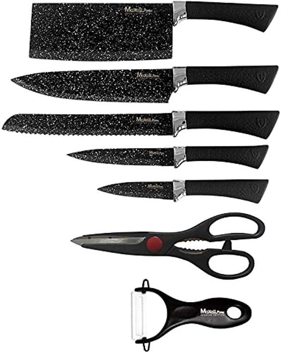 Set De Utensilios De Cocina Klack De 19 Piezas Silicona Con Cuchillos Y  Tabla Negro con Ofertas en Carrefour