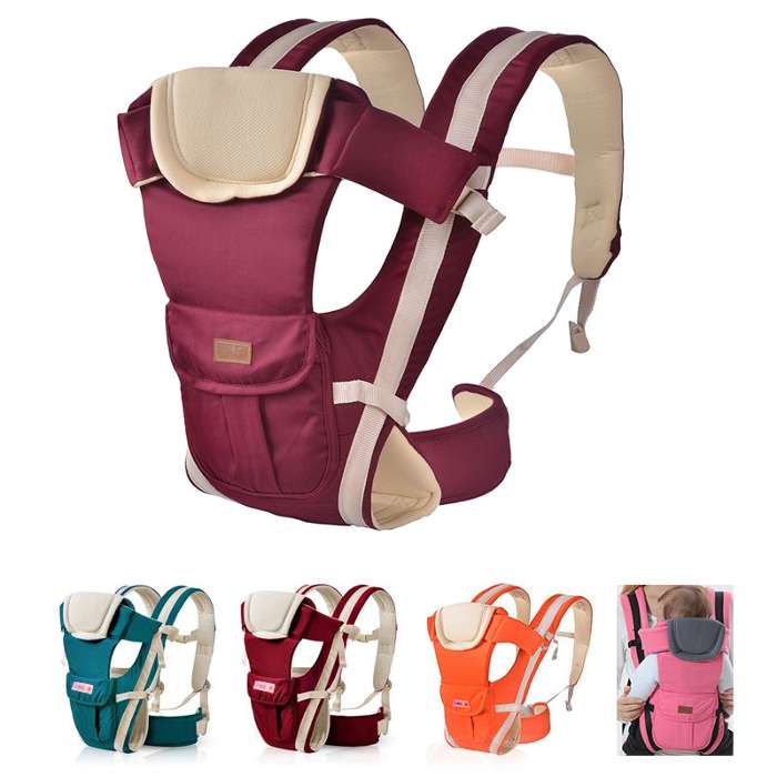 Portabebés ergonómico 4 en 1 de 0 a 36 meses, mochila transpirable frontal  cómoda para bebé