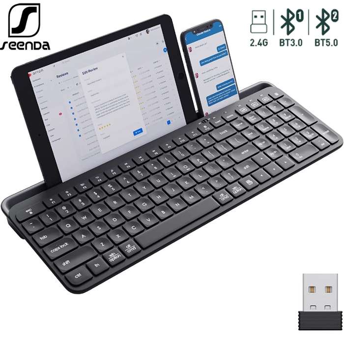 TECLADO BLUETOOTH WIRELESS INALAMBRICO TOUCHPAD (CON Ñ) PC/PORTÁTIL/MÓVIL/ TABLET