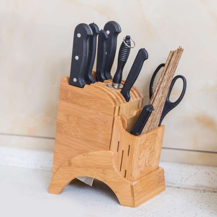Soporte para cuchillos de cocina de Madera de Bambú