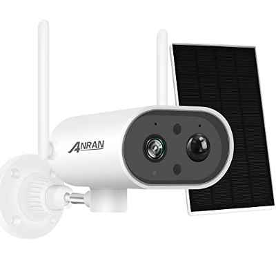 ANRAN Cámara de Vigilancia WiFi Exterior con Batería Recargable y Panel  Solar, 1080P Solar Camara IP con 180° Pan, Visión Nocturna Detección de  Movimiento PIR Audio Bidireccional, S02 Blanco