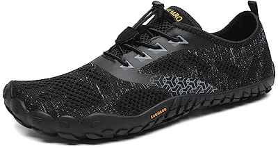SAGUARO Barefoot Zapatillas de Trail Hombre Mujer Zapatos de Deporte  Transpirable Antideslizante Calzado Minimalistas Negro 36 EU : :  Moda