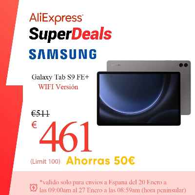 Tablet Samsung Galaxy Tab S9 FE 8GB + 256GB Wi-Fi · Samsung · El Corte  Inglés