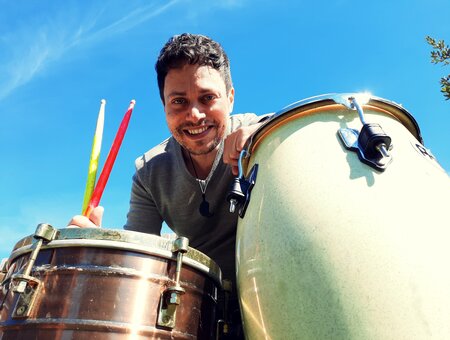 Assaf on Percussion 