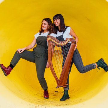 Hire 2 of Harps Acoustic duo with Encore