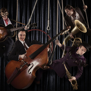 Hire The Swing Ninjas Roaming band with Encore