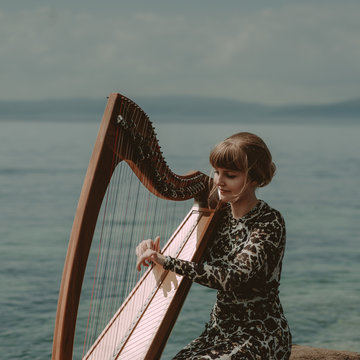 Hire Rebecca Hill Celtic harpist with Encore